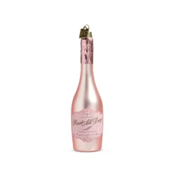 New The Jolly Christmas Shop Raz Eric Cortina 5.75" Or 8.25" Congratulations Pink Champagne Glass Christmas Ornament