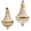 The Jolly Christmas Shop Raz Eric Cortina 5.75" Or 8" Estate Chandelier Glass Christmas Ornament
