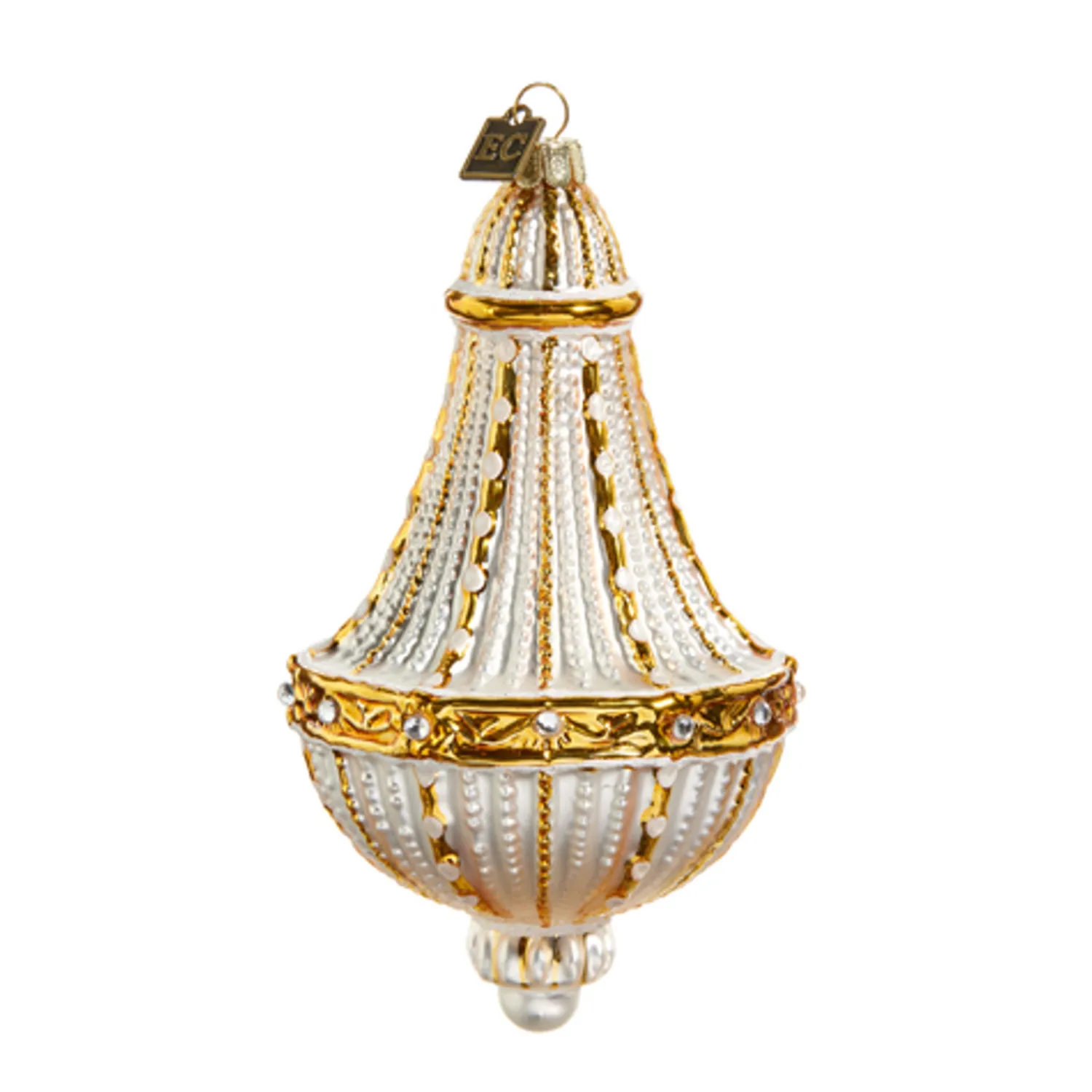 The Jolly Christmas Shop Raz Eric Cortina 5.75" Or 8" Estate Chandelier Glass Christmas Ornament