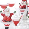 Hot The Jolly Christmas Shop Raz Eric Cortina 4.75" Or 7.5" Large Retro Santa Glass Christmas Ornament