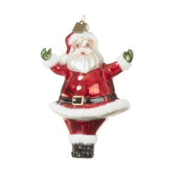 Hot The Jolly Christmas Shop Raz Eric Cortina 4.75" Or 7.5" Large Retro Santa Glass Christmas Ornament