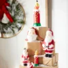 Online The Jolly Christmas Shop Raz Eric Cortina 5.5" Or 8" Noel Blow Mold Candle Glass Christmas Ornament