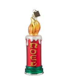 Online The Jolly Christmas Shop Raz Eric Cortina 5.5" Or 8" Noel Blow Mold Candle Glass Christmas Ornament