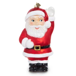 Sale The Jolly Christmas Shop Raz Eric Cortina 3.5" Or 8" Waving Santa Blow Mold Glass Christmas Ornament