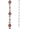 Best The Jolly Christmas Shop Raz Eric Cortina 6' Red And Silver Reflector Glass Christmas Tree Garland G4353160