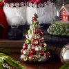 The Jolly Christmas Shop Raz Eric Cortina 5.5" Red, Green, And White Reflector Tree Glass Christmas Ornament 4353167