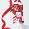 Sale The Jolly Christmas Shop Raz Eric Cortina 5.5" The North Pole Glass Christmas Ornament 4253119