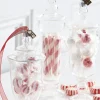 Hot The Jolly Christmas Shop Raz Eric Cortina Clear Glass Peppermint Candy Jar Glass Christmas Ornament