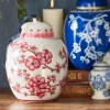 Online The Jolly Christmas Shop Raz Eric Cortina Large 8" Pink Ginger Jar Glass Christmas Ornament 4353143
