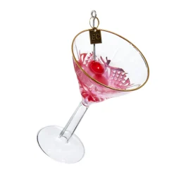 Outlet The Jolly Christmas Shop Raz Eric Cortina Pink Martini Or Champagne Glass Christmas Ornament