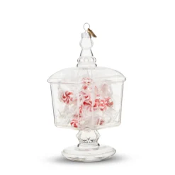 Hot The Jolly Christmas Shop Raz Eric Cortina Small Or Large Christmas Candy Jar Glass Ornament