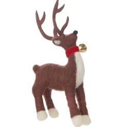 The Jolly Christmas Shop Raz Felt Reindeer Christmas Ornament 4016151