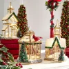 Sale The Jolly Christmas Shop Raz Glass Lighted Gold Church Or Pagoda Christmas Figure