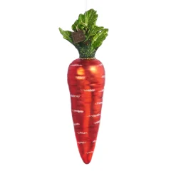 Outlet The Jolly Christmas Shop Raz Imports Eric Cortina 5.25" Carrot Glass Easter Ornament 4453107