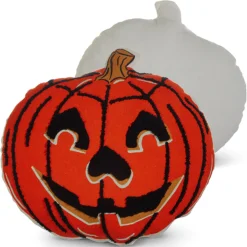 New The Jolly Christmas Shop Raz Jack O Lantern Pumpkin Or Scaredy Cat Cut Out Halloween Pillow