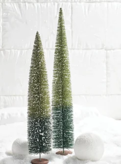 Sale The Jolly Christmas Shop Raz Large 23" Two Tone Bottle Brush Christmas Tree Decoration 4219186