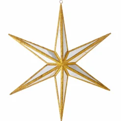 Best The Jolly Christmas Shop Raz Large Gold Mirrored Star Christmas Ornament
