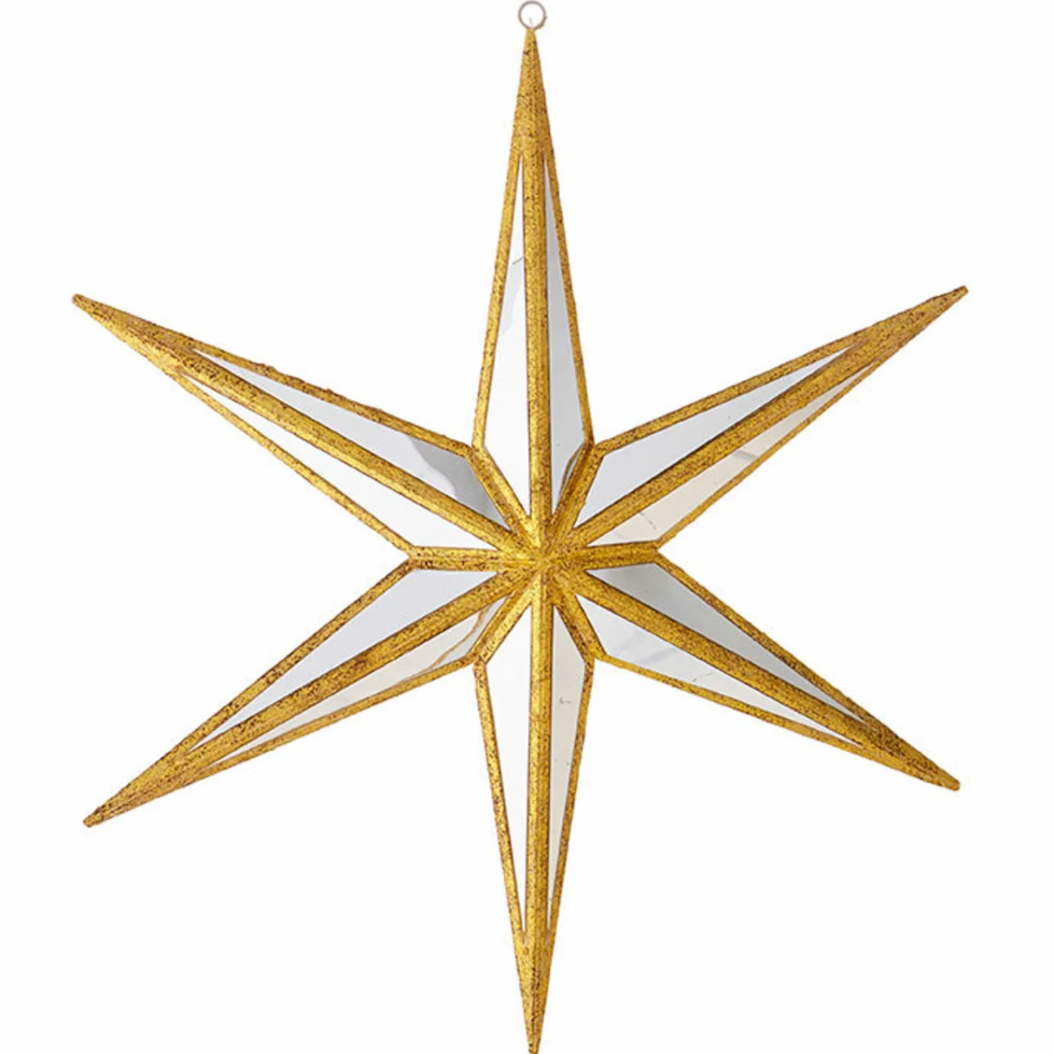 Best The Jolly Christmas Shop Raz Large Gold Mirrored Star Christmas Ornament