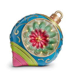 Clearance The Jolly Christmas Shop Raz Large Retro Reflector Ornament Lighted Christmas Decoration