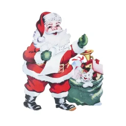 Hot The Jolly Christmas Shop Raz 24"or 3' Santa With List Cut Out Christmas Decoration
