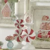 New The Jolly Christmas Shop Raz Peppermint Candy Christmas Candle Holder 4111132
