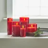 Discount The Jolly Christmas Shop Raz Pillar Battery Operated Flickering Candle In Red Glass