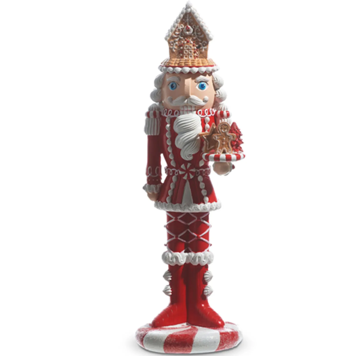 Hot The Jolly Christmas Shop Raz Pink And Red Large Gingerbread Nutcracker Christmas Figures
