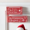 Outlet The Jolly Christmas Shop Raz Red High Shine Block Christmas Cocktail Sign