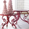 Hot The Jolly Christmas Shop Raz Red Iron Riser Christmas Home Decoration Set Of 2 3928899
