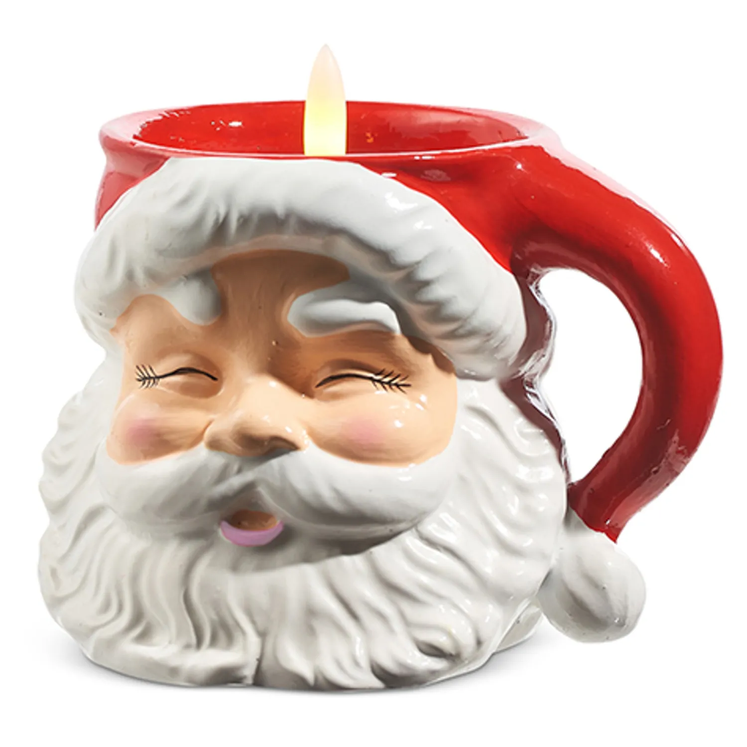 Hot The Jolly Christmas Shop Raz Santa Or Snowman Battery Operated Candle Christmas Decoration