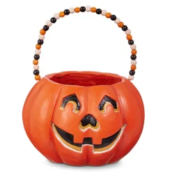 Clearance The Jolly Christmas Shop Raz Scaredy Cat Or Jack O Lantern Halloween Candy Bucket Decoration