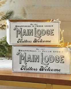 Best The Jolly Christmas Shop Raz Set Of 2 Main Lodge Crate Christmas Decoration 4111294