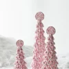 Online The Jolly Christmas Shop Raz Set Of 3 Pink Peppermint Christmas Trees 4316051