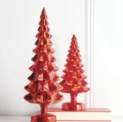 Sale The Jolly Christmas Shop Raz Set Of 2 Red Glass Christmas Tree Decoration 4222939