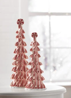 Discount The Jolly Christmas Shop Raz Set Of 2 Ribbon Candy Trees Christmas Decoration 4314120