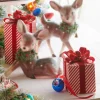 Online The Jolly Christmas Shop Raz Set Of 2 Striped Package Christmas Ornament Or Decoration 4202415