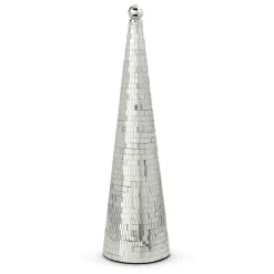 Discount The Jolly Christmas Shop Raz Silver Or Pink Disco Ball Cone Christmas Tree