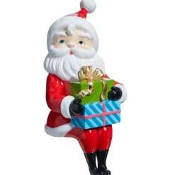 The Jolly Christmas Shop Raz Sitting Retro Santa Or Mrs. Claus Christmas Decoration