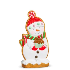 The Jolly Christmas Shop Raz Standing Christmas Gingerbread Cookie Snowman Figure