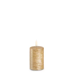 Online The Jolly Christmas Shop Raz Uyuni Rustic Gold Battery Operated Candle With Lighted Flickering Flame