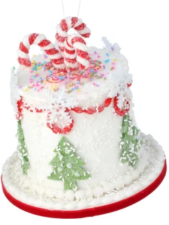 Clearance The Jolly Christmas Shop Regency 7.5" Holiday Sweets Cake Christmas Ornament MTX70545