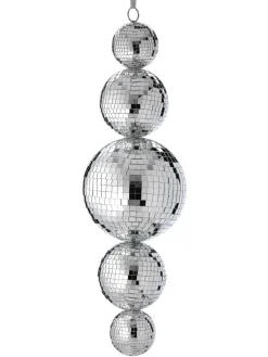 Discount The Jolly Christmas Shop Regency 22" Large Silver Mirror Disco Ball Christmas Ornament MTX74025