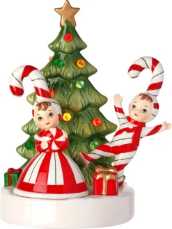 Online The Jolly Christmas Shop Regency 6.5" LED Lighted Battery Operated Candy Cane Kids With Tree Christmas Decoration MTX74307