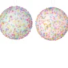 Clearance The Jolly Christmas Shop Regency 4" Rainbow Candy Sprinkles Ball Ornament MTX68953