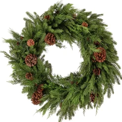 Best The Jolly Christmas Shop Regency 30" Real Feel Evergreen Mix Christmas Wreath MTX73280