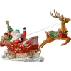 Sale The Jolly Christmas Shop Regency 16" Santa With Flying Reindeer Christmas Decoration MTX71077