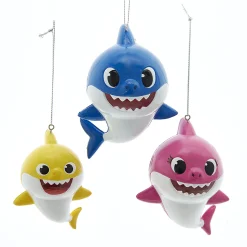 Online The Jolly Christmas Shop Set Of 3 Baby Shark Christmas Ornament Set BK1201
