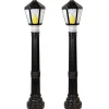 Discount The Jolly Christmas Shop Set Of 2 Black Lamp Post Lighted Christmas Blow Molds C5051