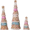 Discount The Jolly Christmas Shop Set Of 3 Clay Dough Gingerbread Tree Christmas Decoration 2656770
