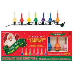 The Jolly Christmas Shop Shiny Brite Christmas Bubble Light Strand 7 LT 4027851